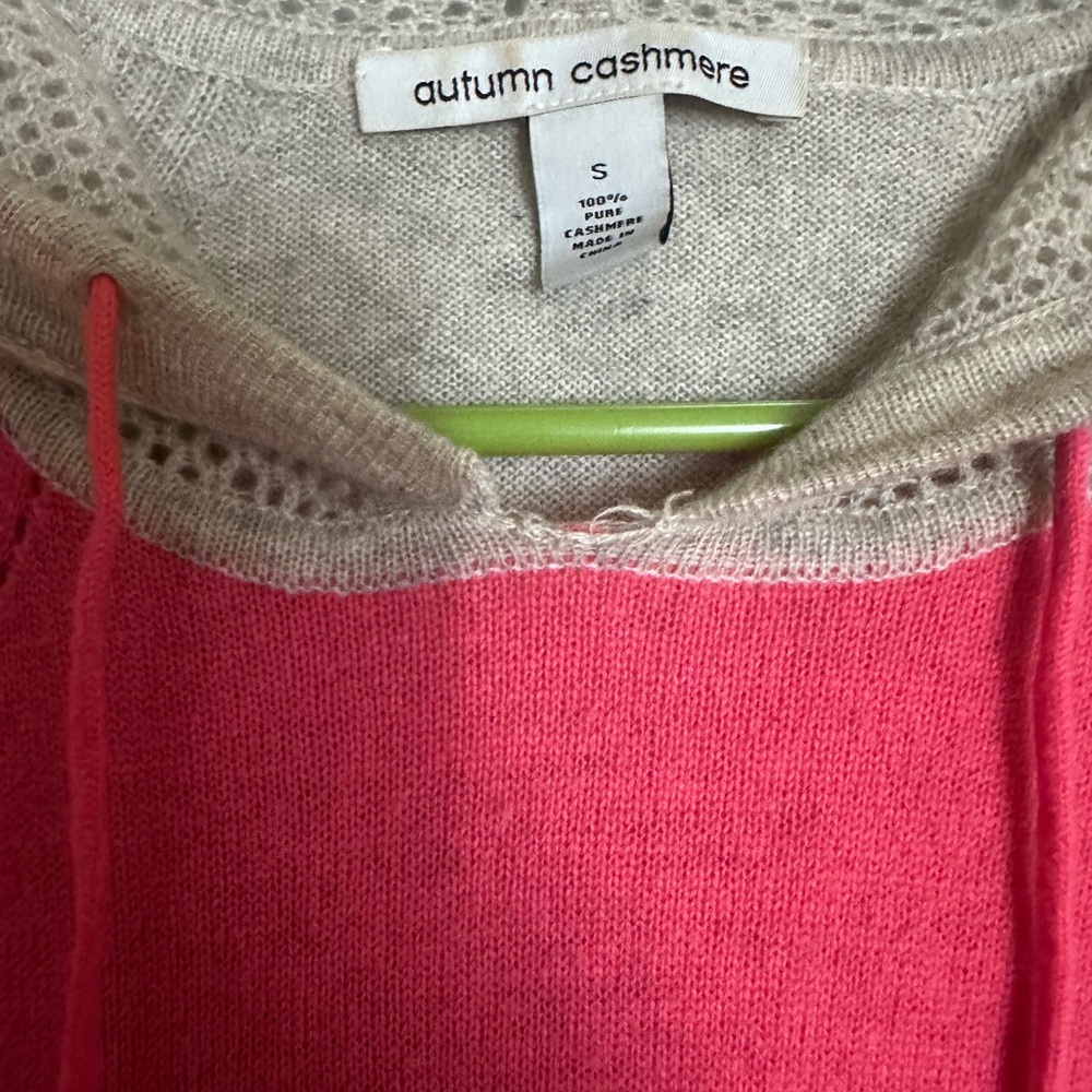 Autumn Cashmere Vibrant Pink Cowl Neck Sweater